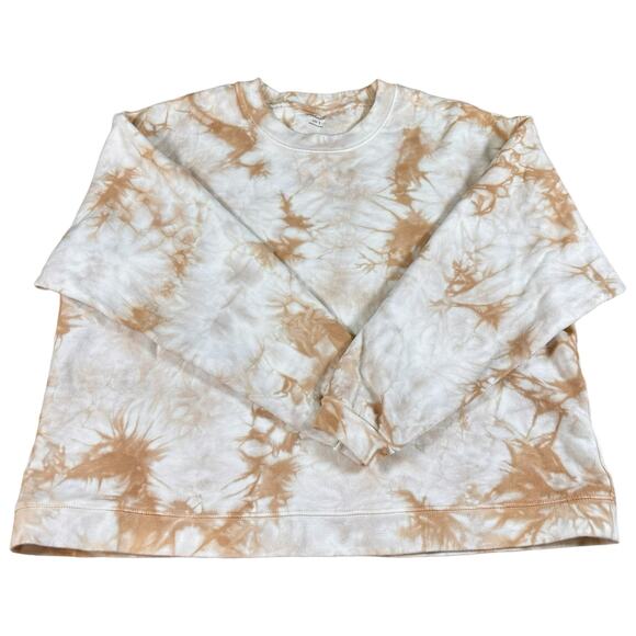Madewell (Re)sourced Cotton Swing Sweatshirt Women’s Size Small Brown Tan - Picture 1 of 7